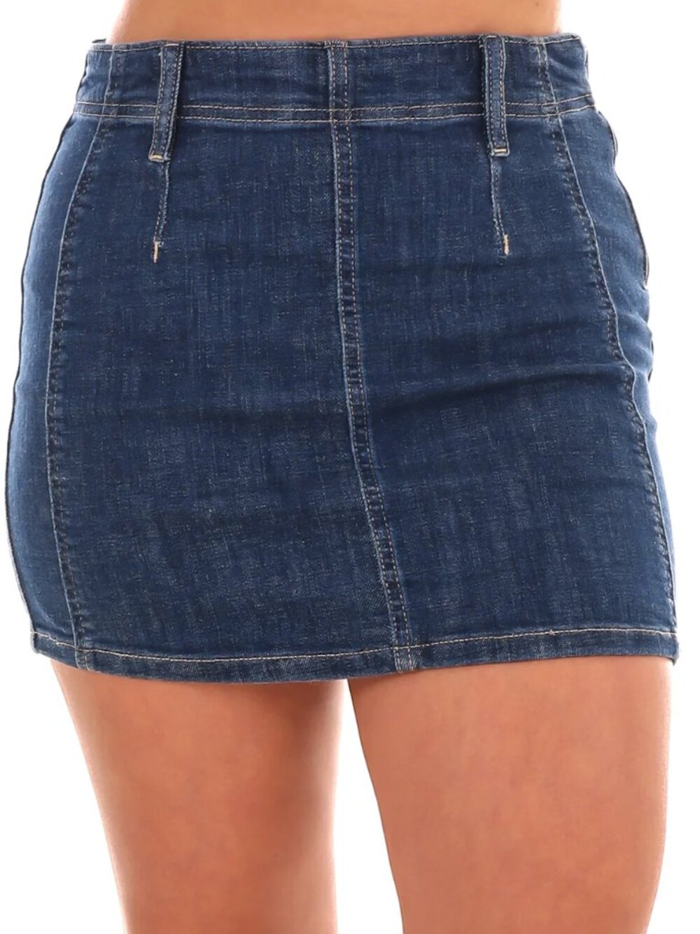 Free People We The Free Daylight Denim Mini Skirt 24 Dark Wash Y2K NWT Cotton